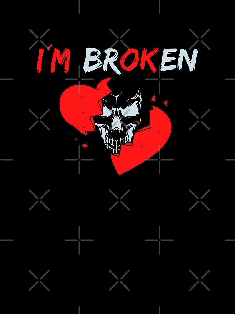 I'm Broken But It's OK Skull Heart Tattoo by Rev-Style