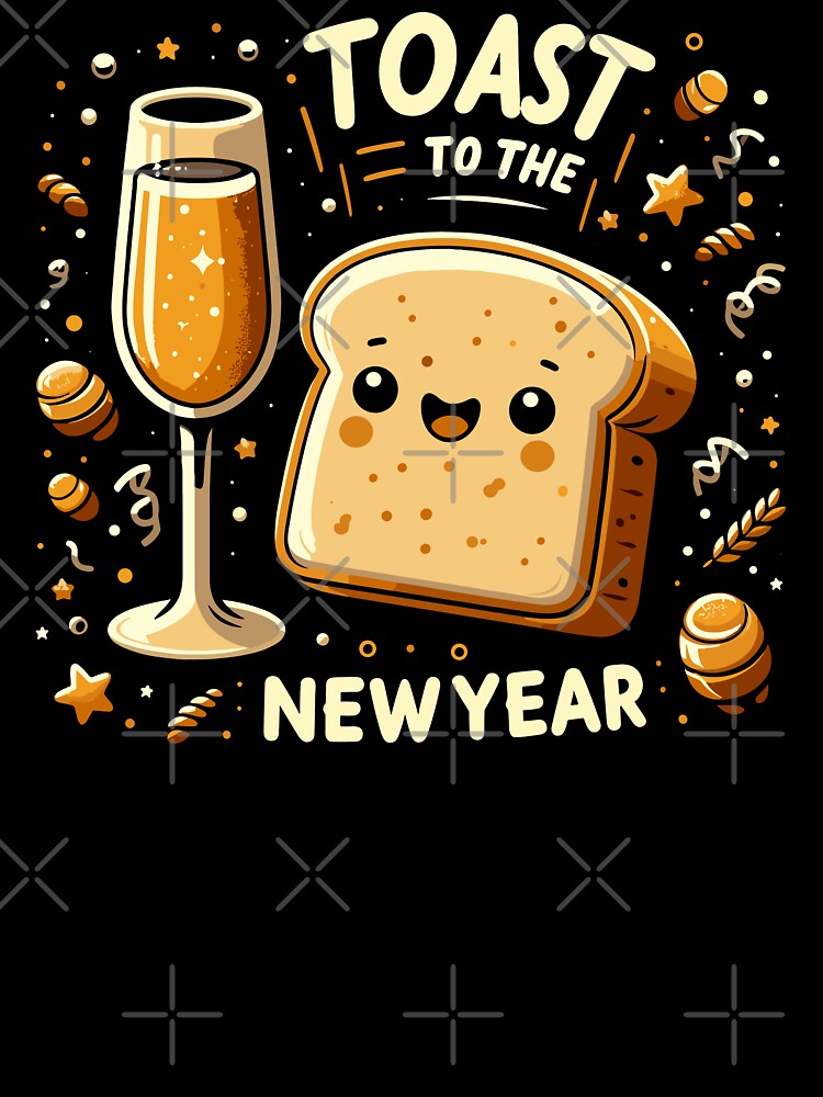 Funny toast to the new year by TomFrontierArt