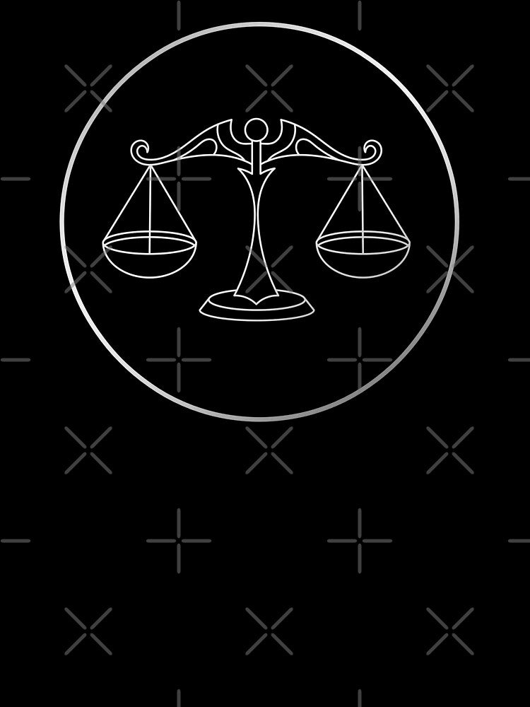 Libra Zodiac Art Silver by Felicity-K