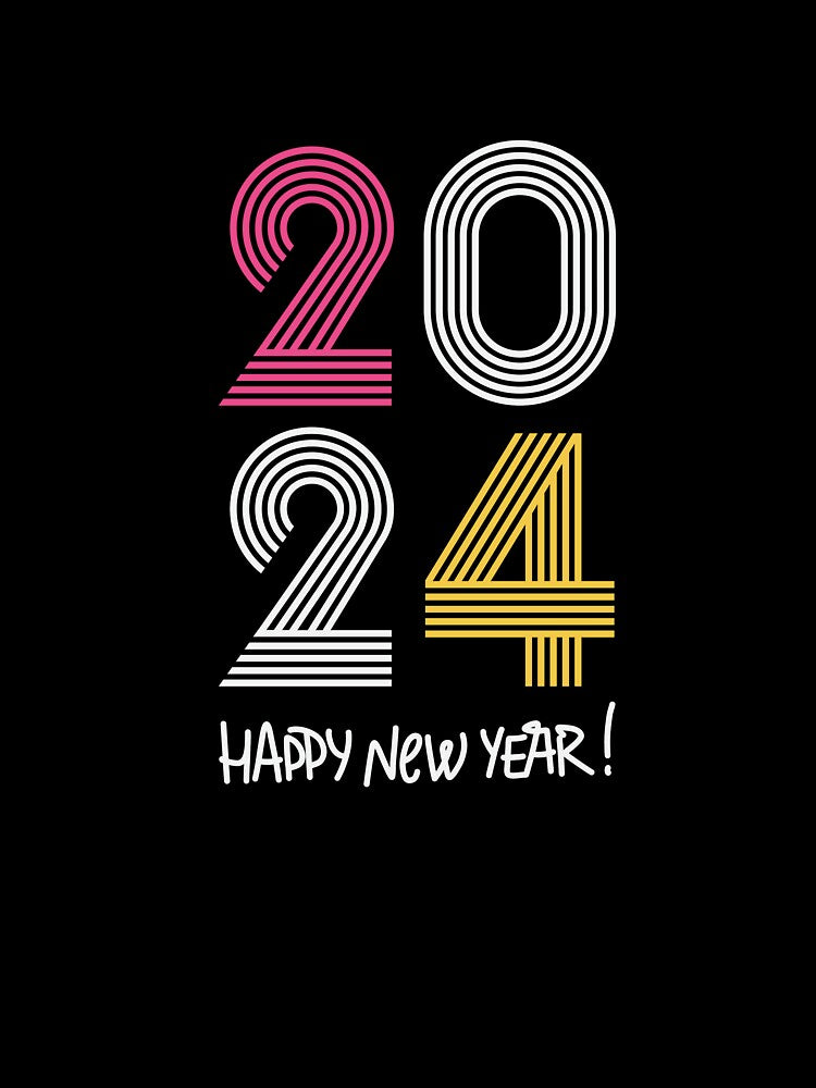 Happy New Year 2024! by GoldenPearPress