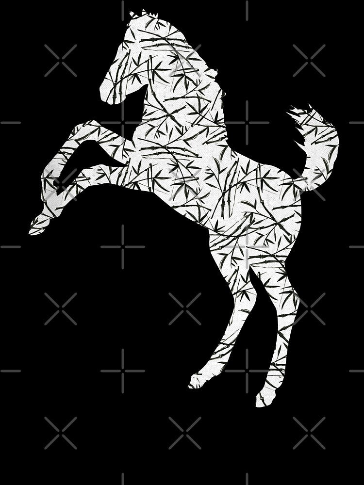 Mustang Horse Bamboo Pattern by SoccaTamam