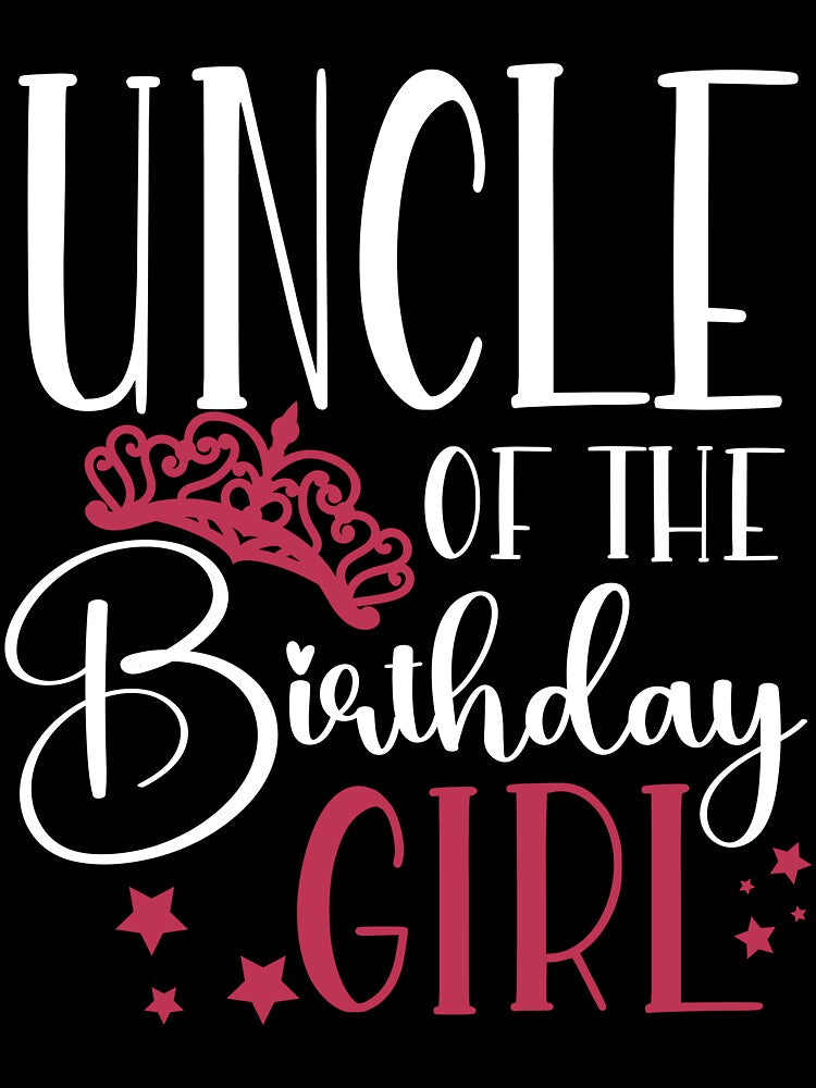 Birthday Squad Uncle of the Birthday Girl Birthday Party Gift by mysticblvd