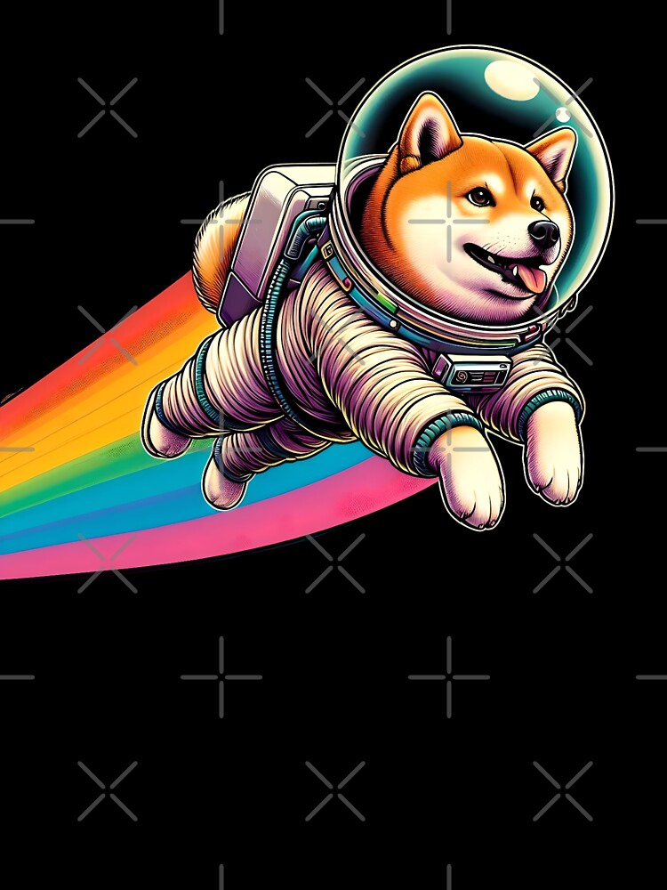 Shiba coin to the moon by PecDesign
