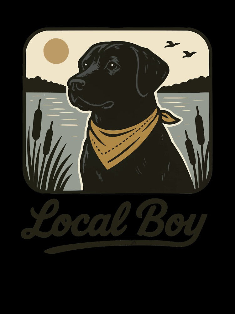 Local Boy - Black Labrador Dog by Lichtisign