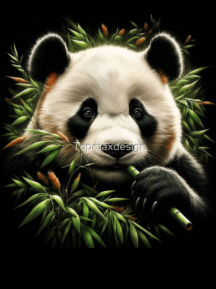 Cute Panda In Natural Habitat by Topmaxdesign
