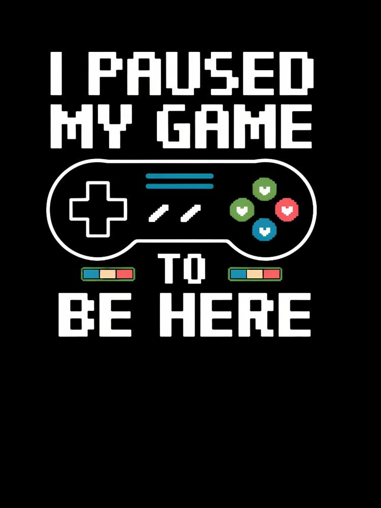 Paused My Game Minimalist Tee by b9brands