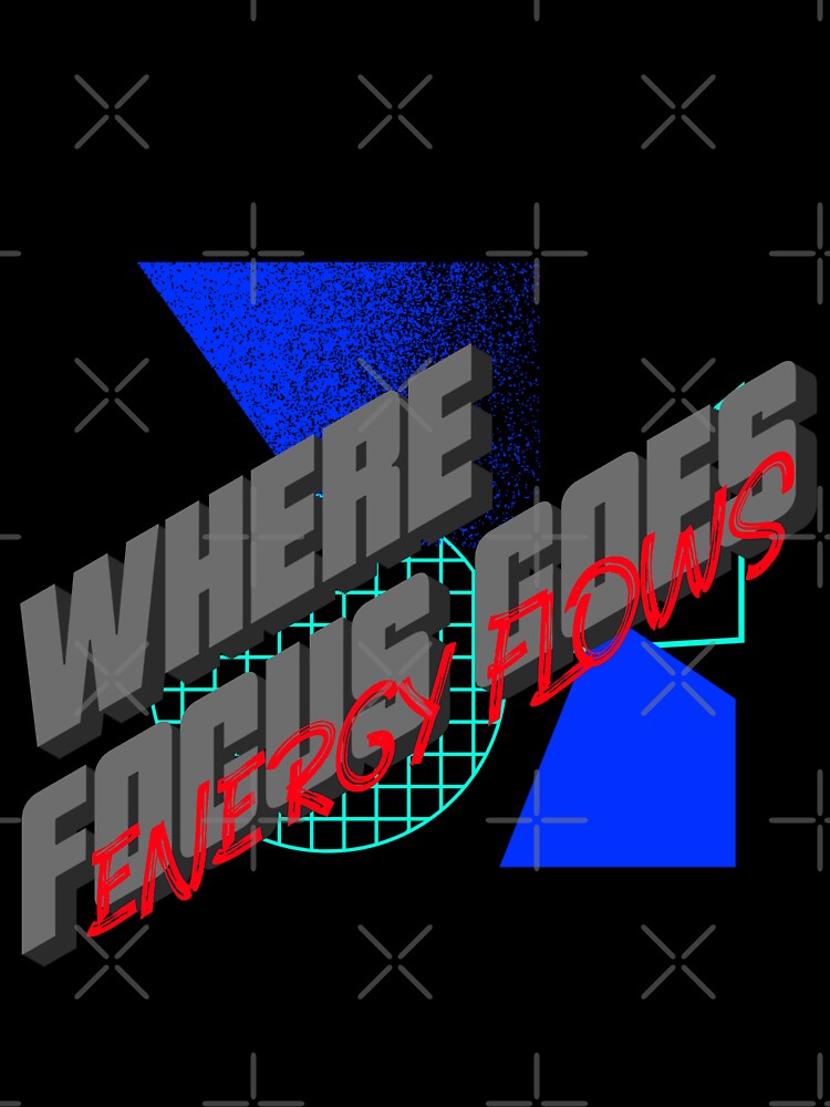 Where Focus Goes Energy Flows. Best Quotes Motivational Sticker by SuccessfulVibes