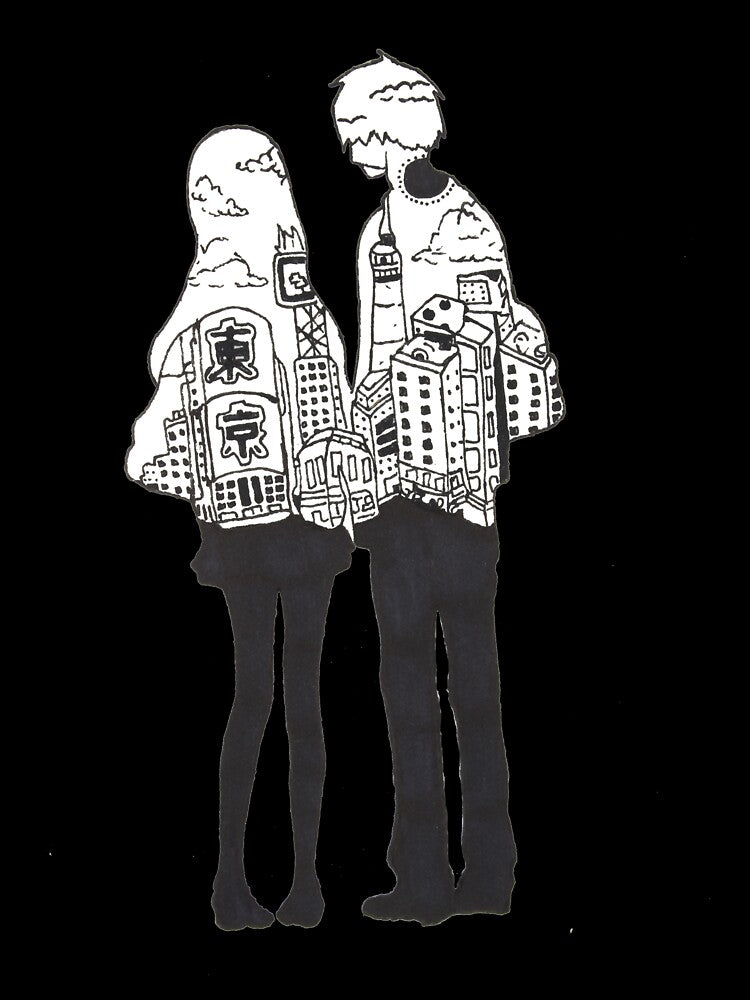 Anime city couple by MysticStudio
