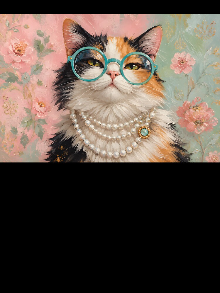 Fancy Calico Cat Portrait by Charisma Enigma