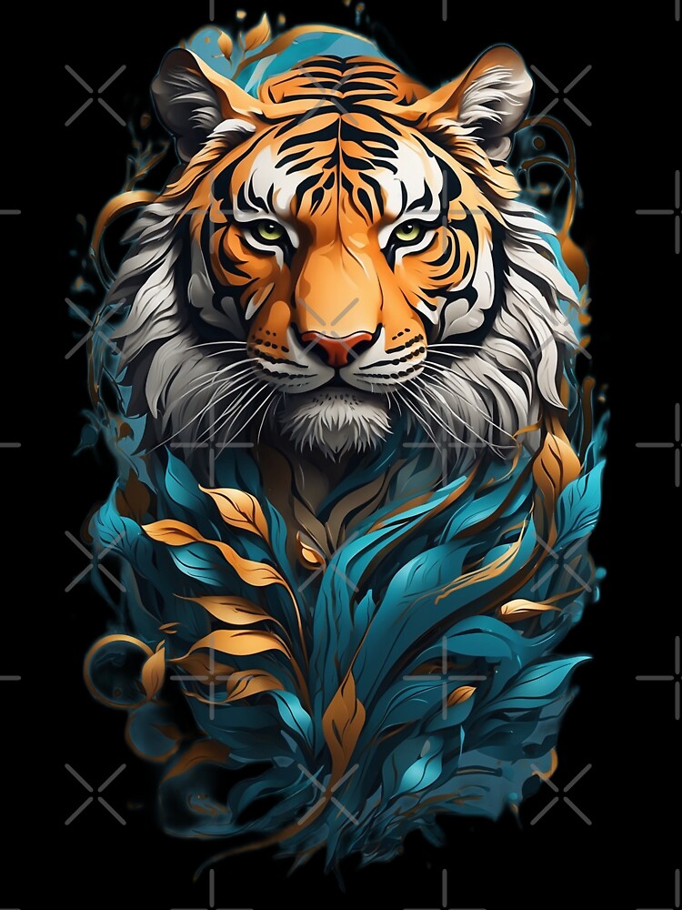 Tiger Art,Bengal Tiger,Big Cat Animal illustration by PrintMystique