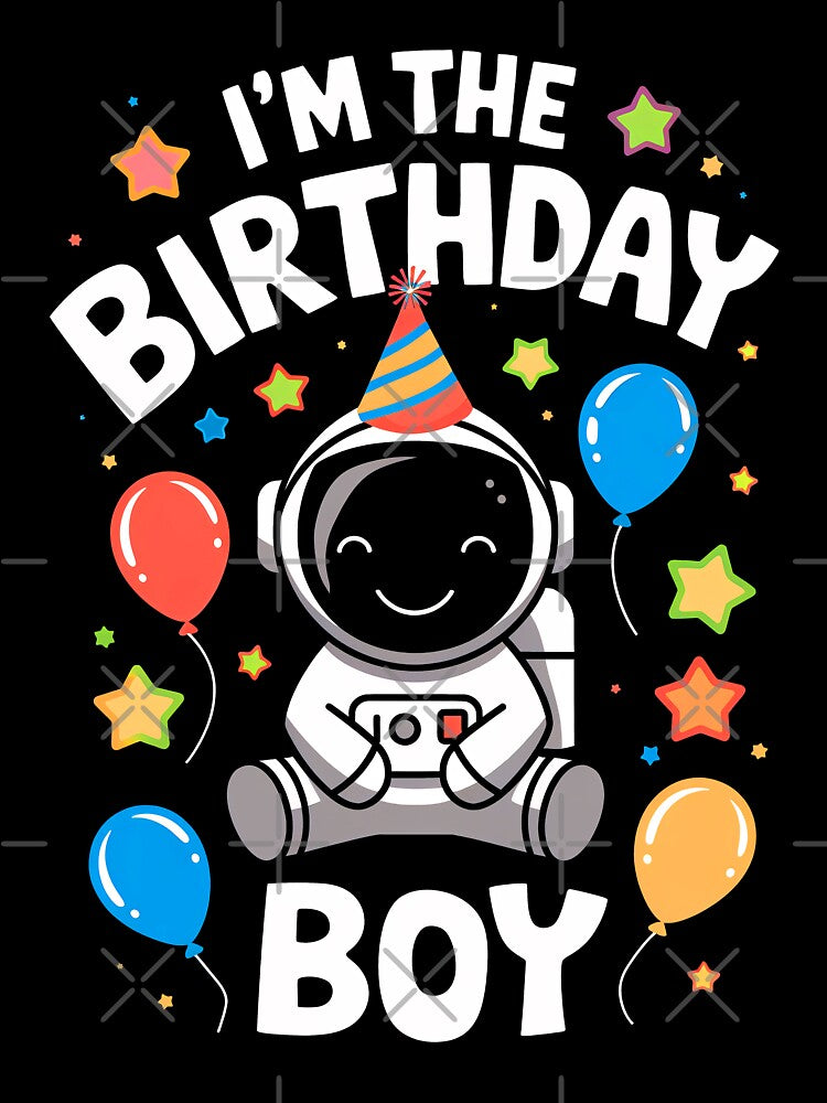 Funny Astronaut Birthday Boy Bday Boys Girls Kids by rafaeltto