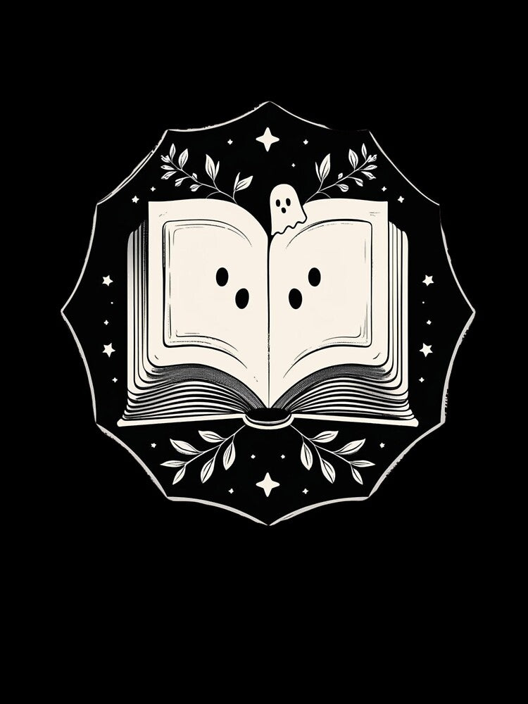 Library Emblem – Moon & Book Badge by fantasyy