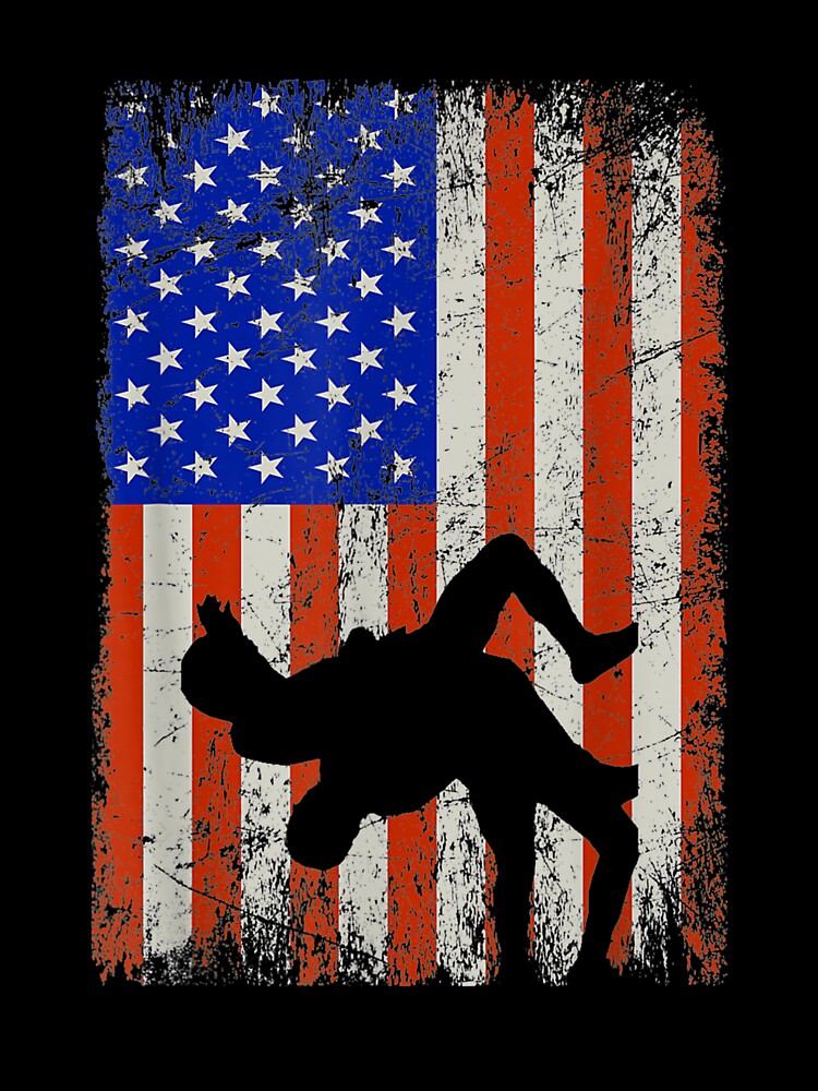 American Flag Wrestling Boys by donnagia