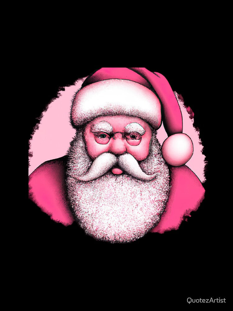 Retro Vintage Pink Santa Claus by QuotezArtist