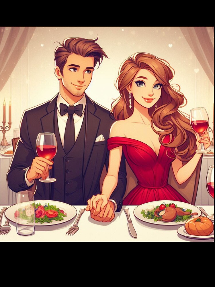 Romantic Couple Having Dinner Date by Mywaymylife