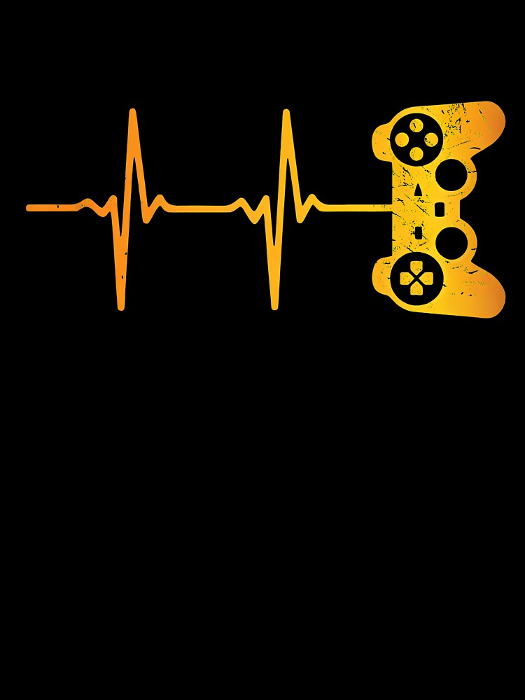 Gamer Heartbeat EKG Controller Life Shirt by OlyvieArt