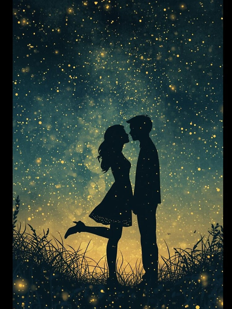 Couple In night of stars by Anisha  Vaz