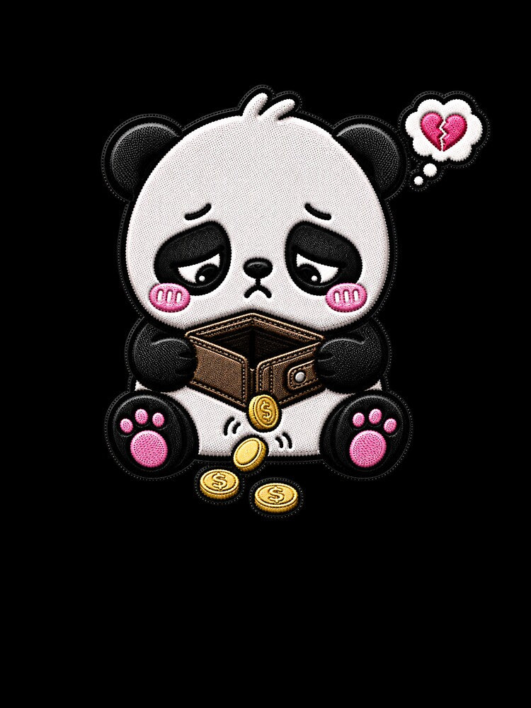 Payday Gone Panda Embroidery Patch Funny Kawaii by ColorSplash123