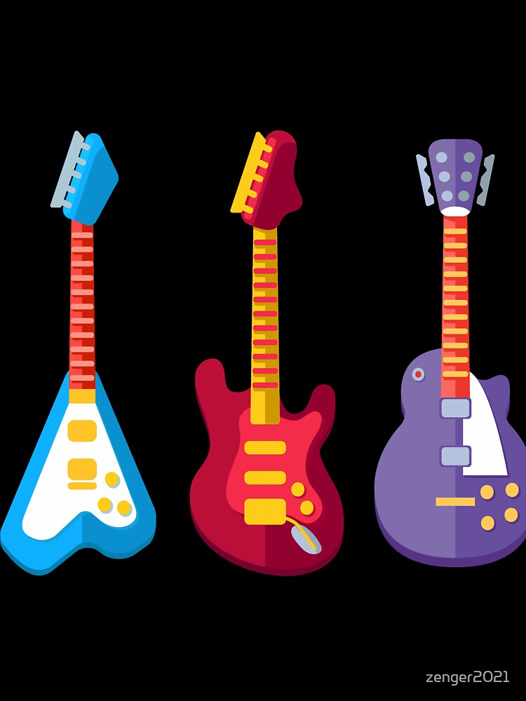 Flat electric guitar, original flat music festival by zenger2021