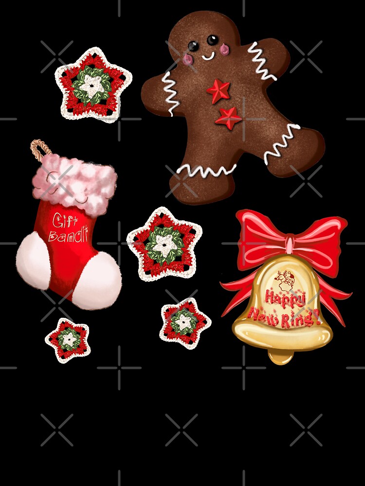 Copy of Crochet-Inspired Christmas Star Motif Illustration by Pandositive