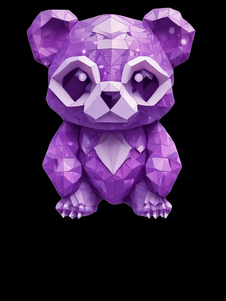 Purple Geometric Panda by pUNKnown