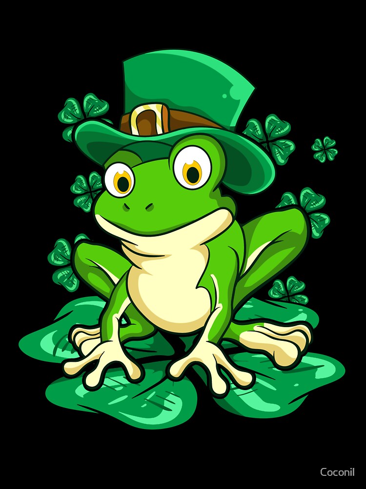 Funny Irish St. Paddy's Frog Shamrock St. Patrick's Day by Coconil