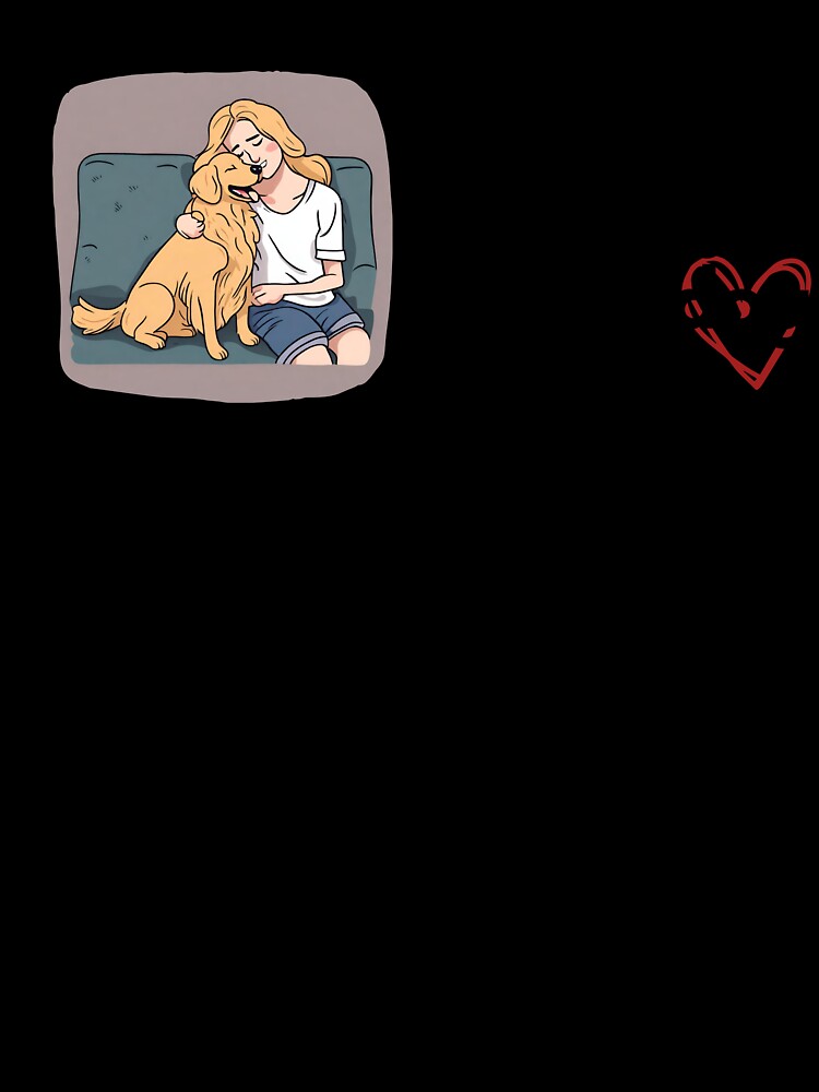 Cute girl with her dog Golden Retriever by Golden-Heaven