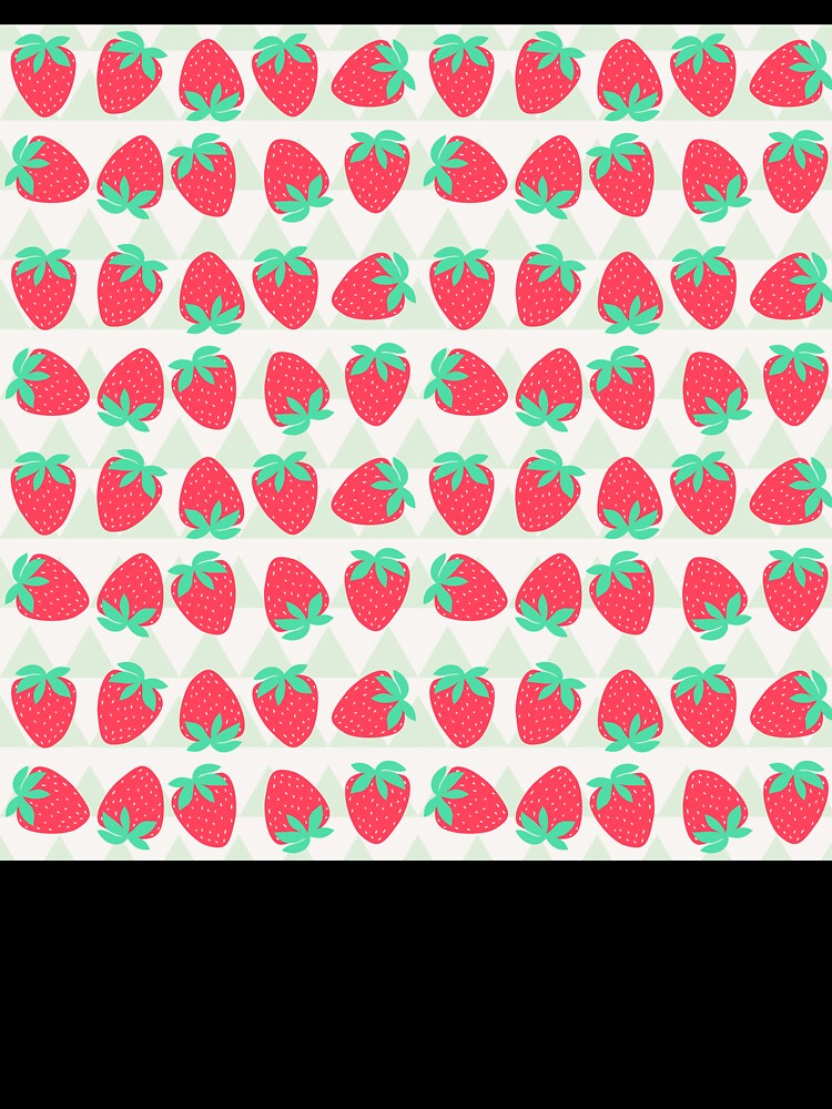 Playful Strawberry Pattern for Kids Clothing by FestivityFinds
