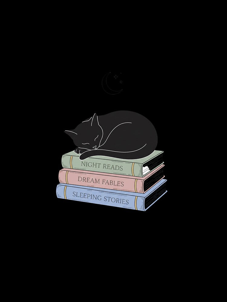 Reading Cat Society Book Lover Cute Feline Library Literary by PictoVibe
