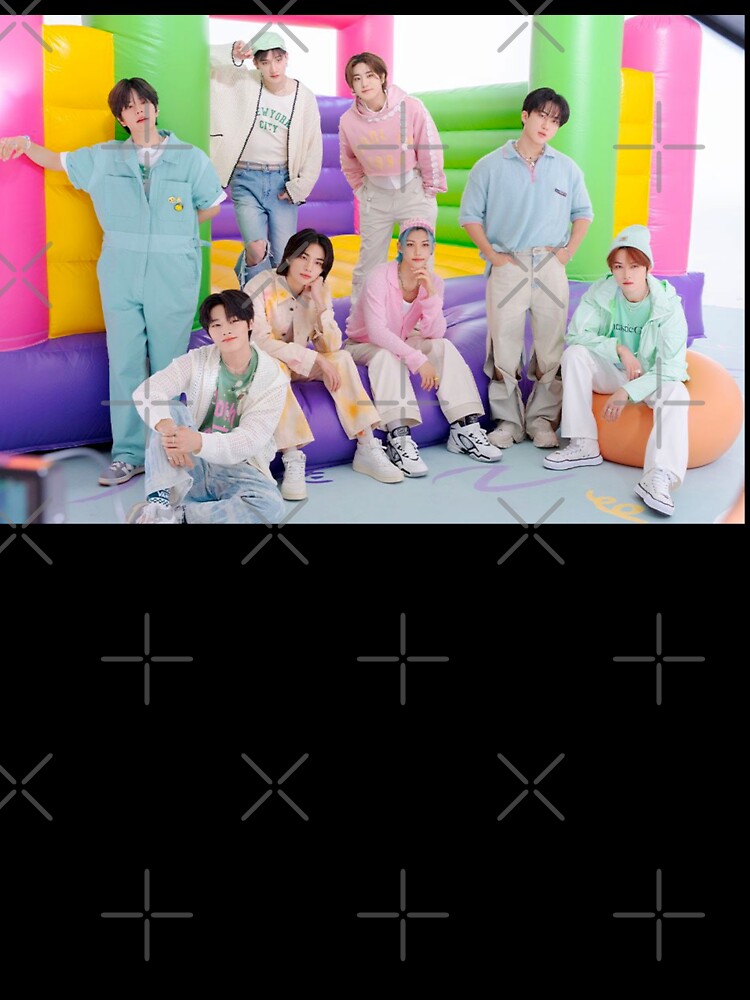 SKZ pastel pink blue yellow poster cute boys summer limited edition smile You make STRAY KIDS stay kpop happy ot8 daughter gift photocards by Kpop-Noona