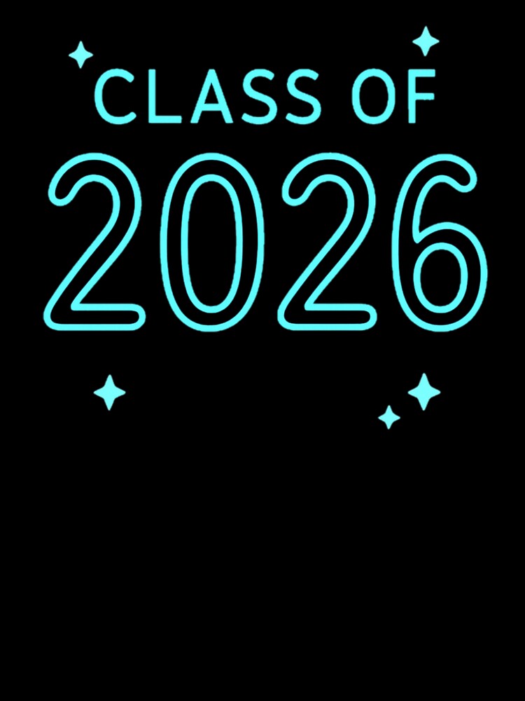 Class of 2026 Neon Outline Graduation by PunchDrop