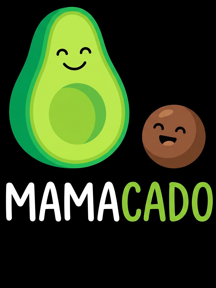 Mamacado Cute Avocado Mother Baby Gift by TeNovaStudio