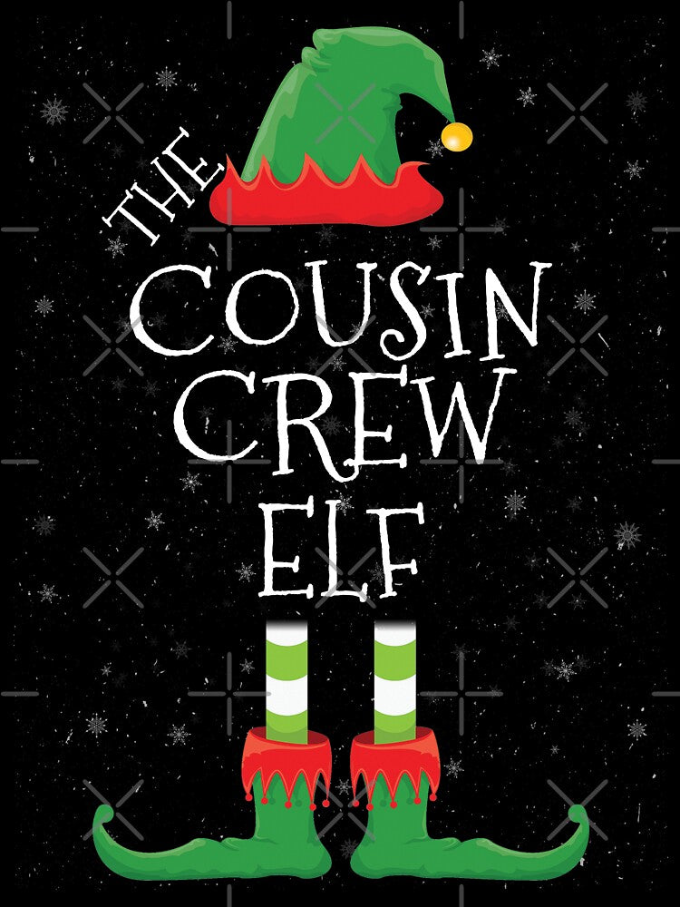 Cousin Crew Elf Family Matching Christmas Group Funny Gift by DavisHasari