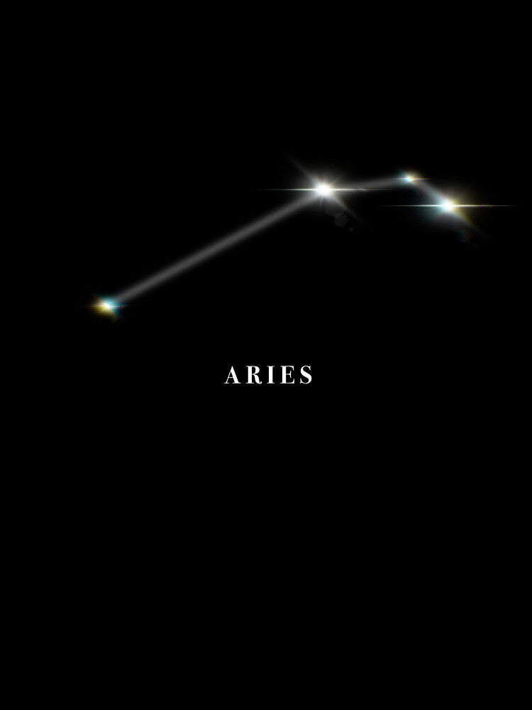Celestial Fire: Aries Constellation in the Midnight Sky ✨♈️ by Soft Ink