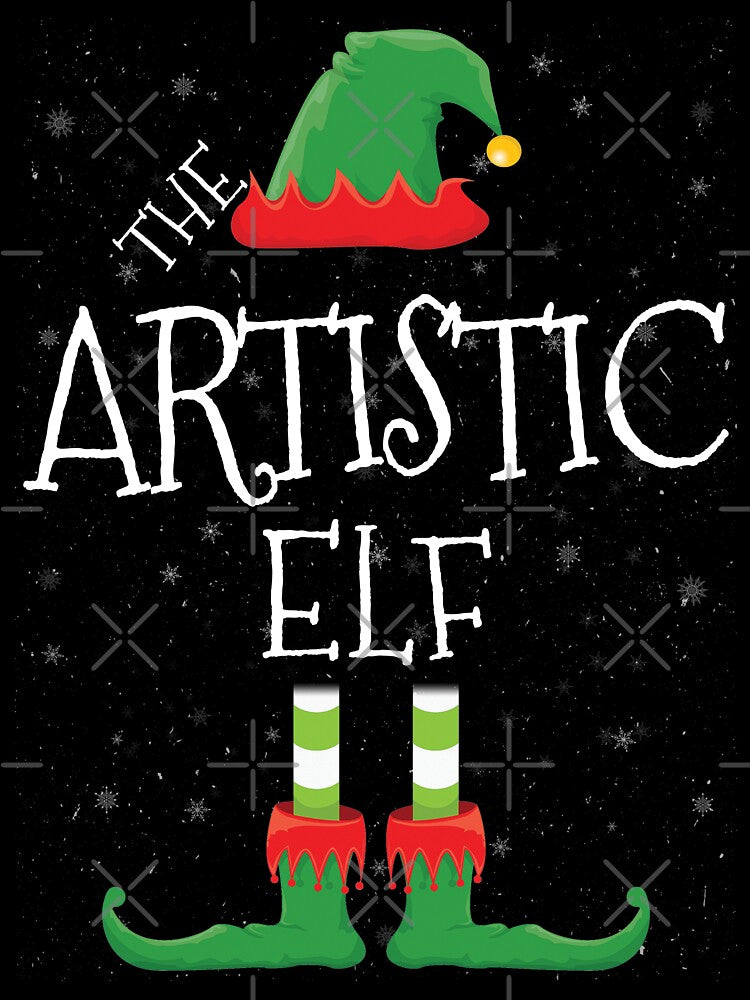 Artistic Elf Family Matching Christmas Group Funny Gift by DavisHasari