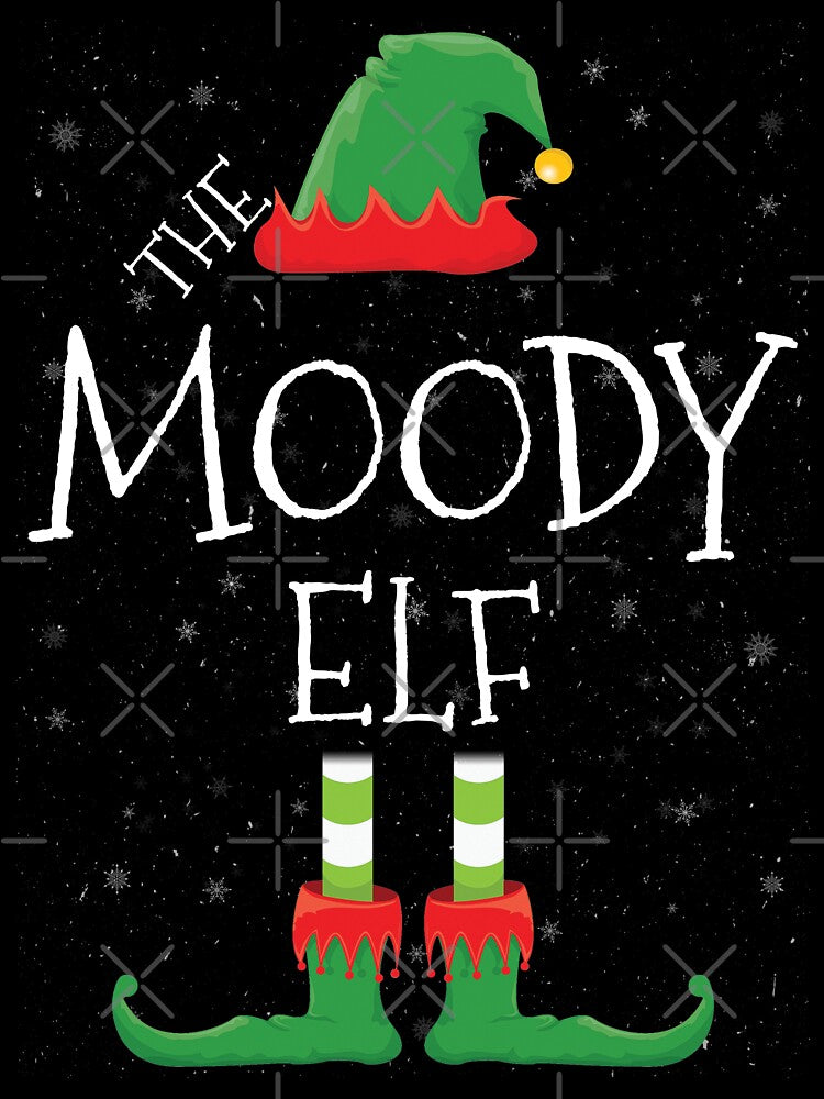 Moody Elf Family Matching Christmas Group Funny Gift by DavisHasari