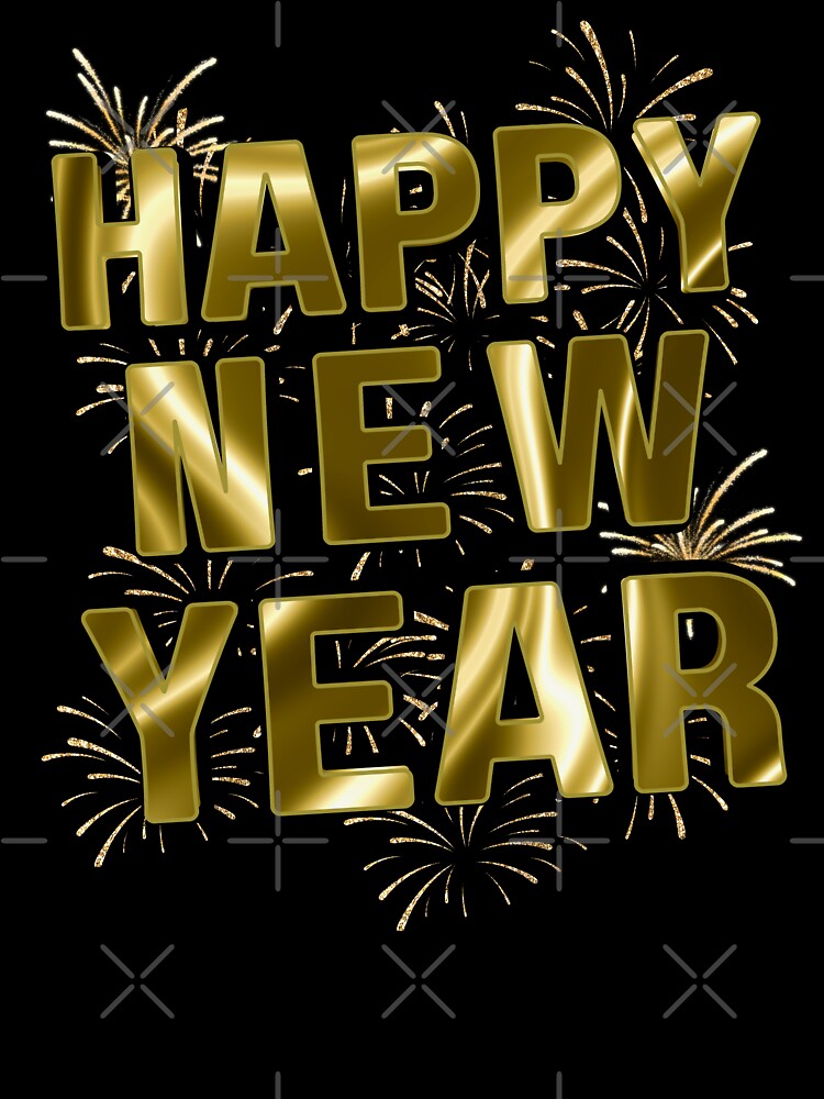 Happy New YEar - Gold Firework by Oz64