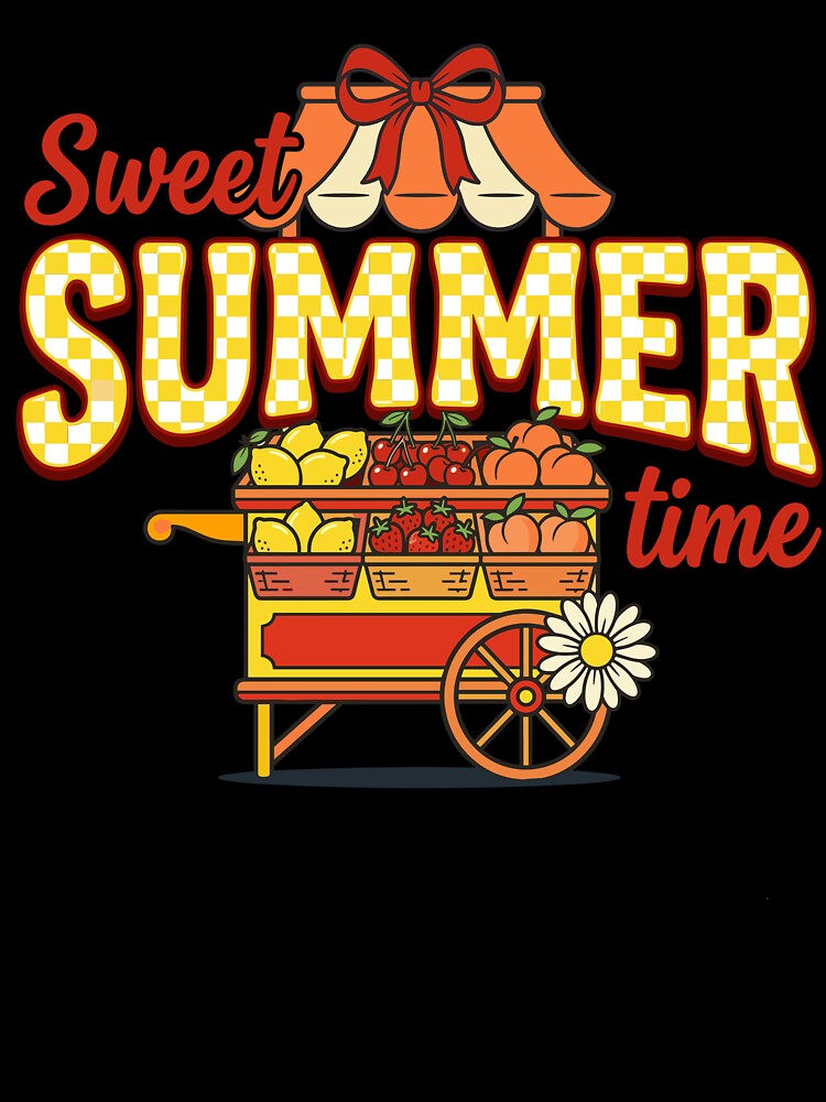 Cute Retro Fruit Stand Summer Time Kids Girls by KroghDs