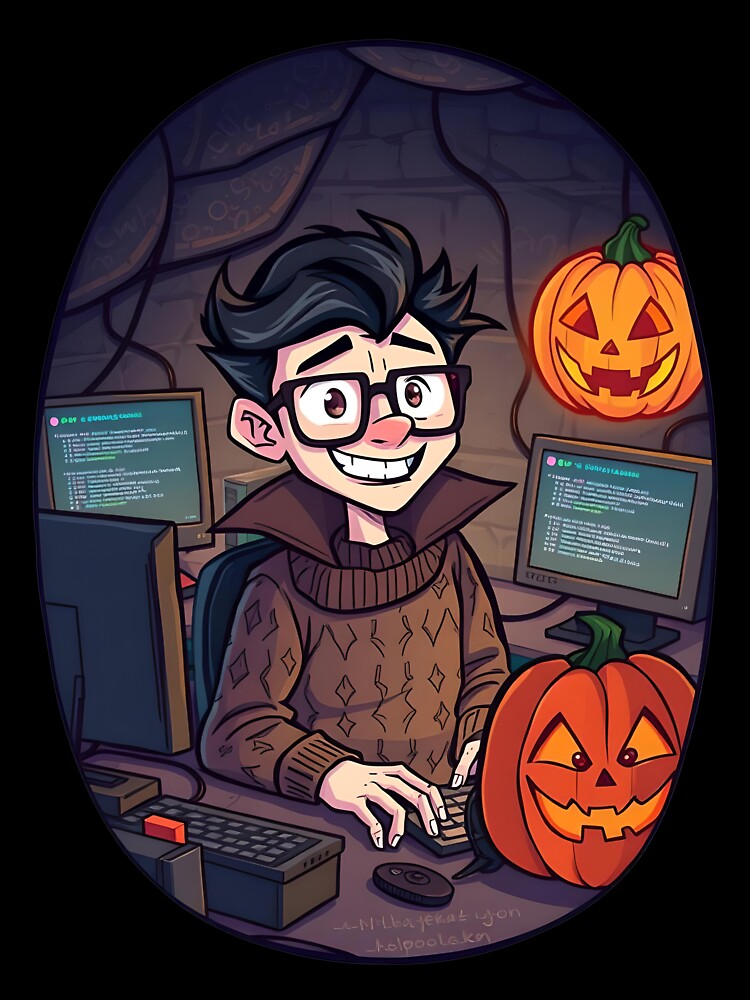 Halloween computer Geek 02 by kjp-design