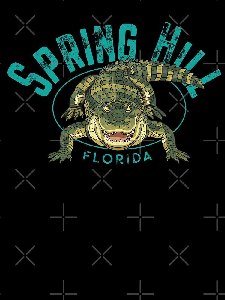 Spring Hill Florida Alligator Design by Futurebeachbum