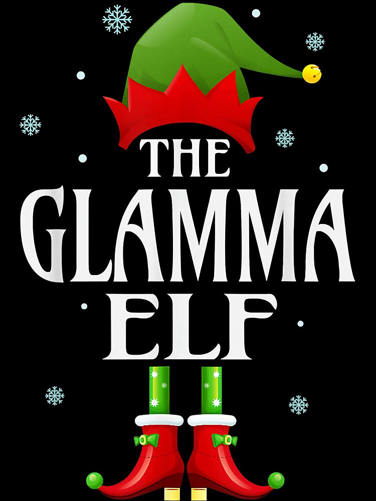 Glamma Elf Xmas Matching Family Group Christmas Party Pajama by JacalynVick