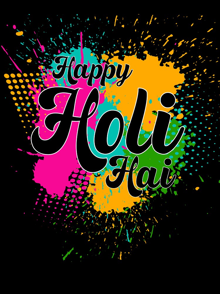 Holi Festival T-shirt, Happy Holi Festival, The Festival of Colors, India by Outfits-design