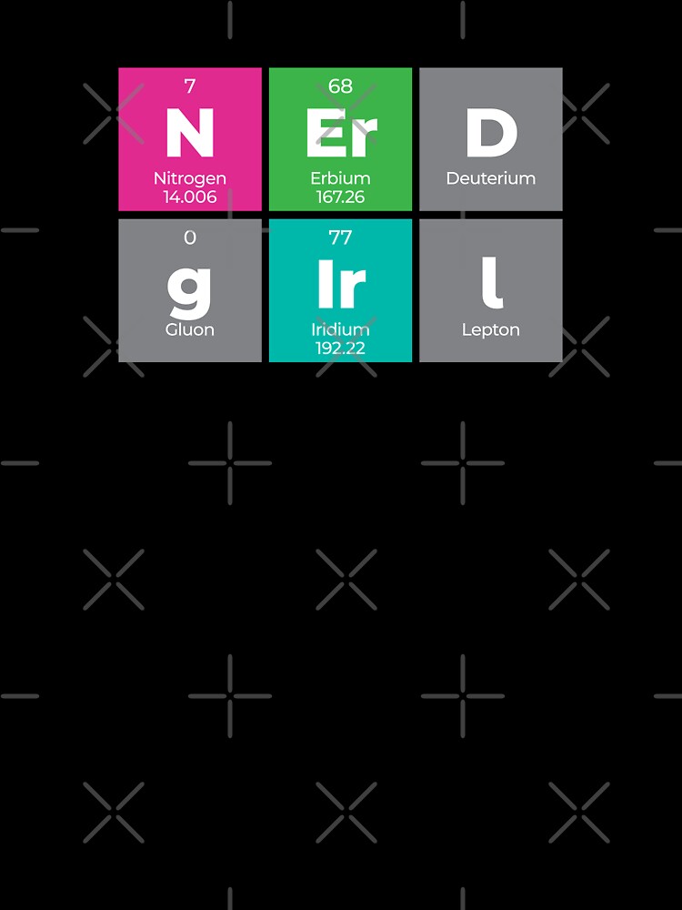 Nerd Girl Periodic Table Design – Funny Science Gift by Rodney's Marketplace