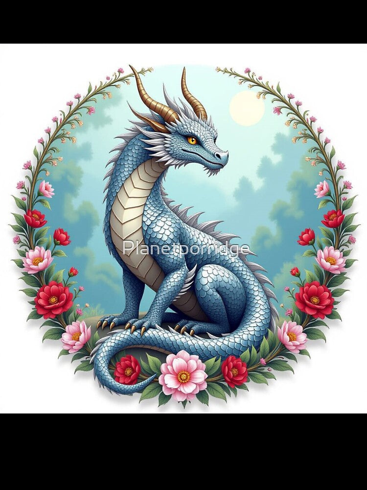 Dragon And Flowers by Planetporridge