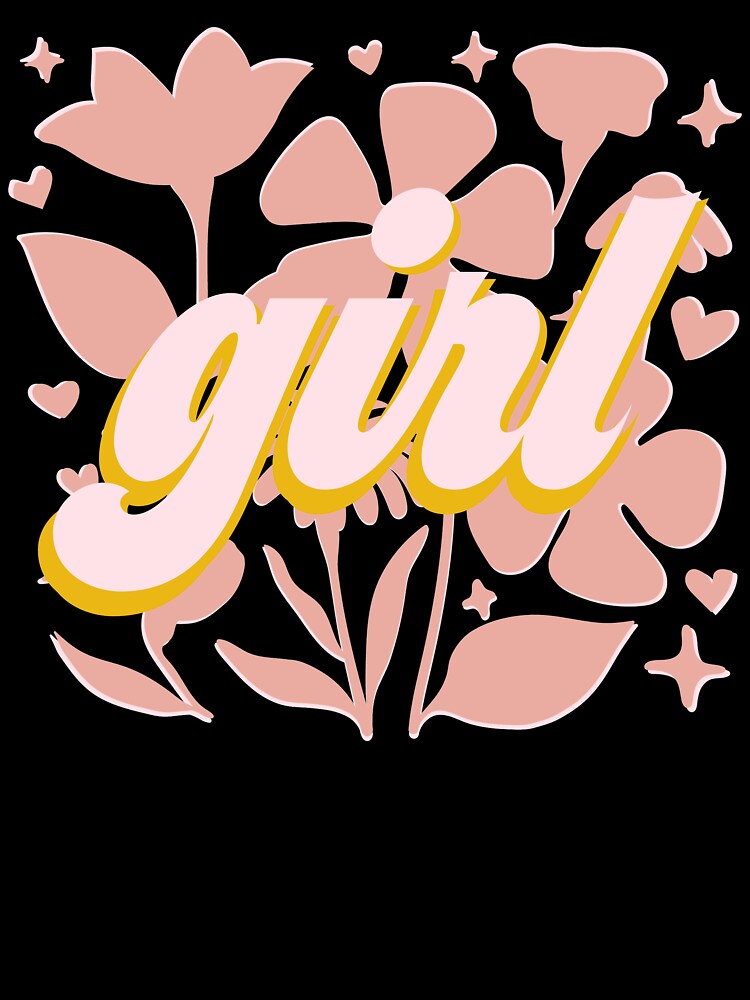 Retro Girl Flower Power by AshTreeCrtvCo