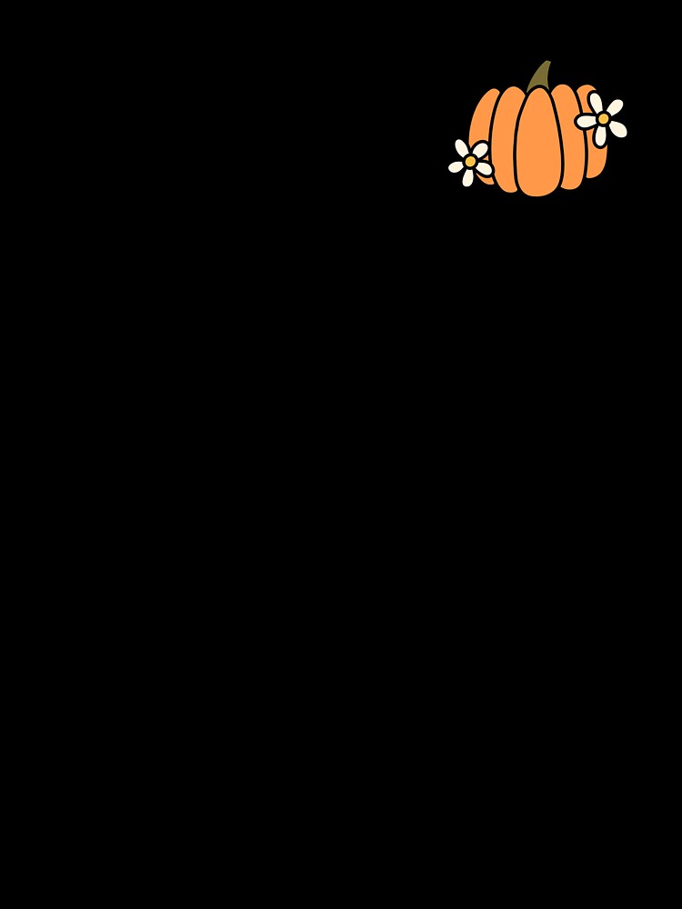 Cute Fall Pumpkin With Flower by StudioAlli
