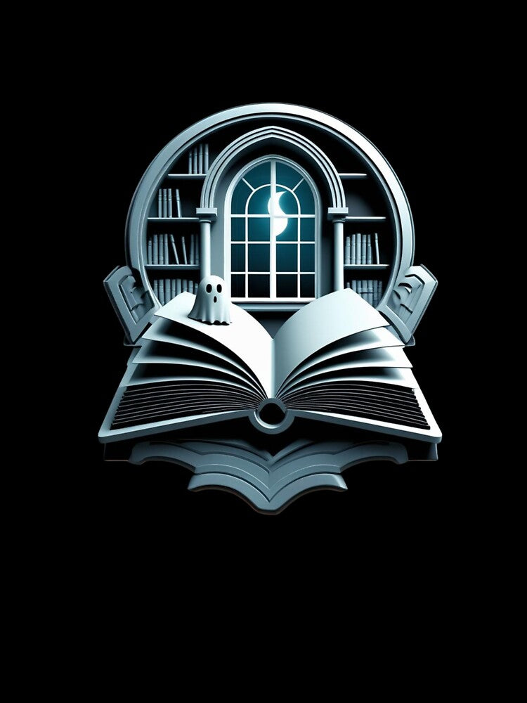 Night Reading – Library Arch Emblem (Teal) by fantasyy