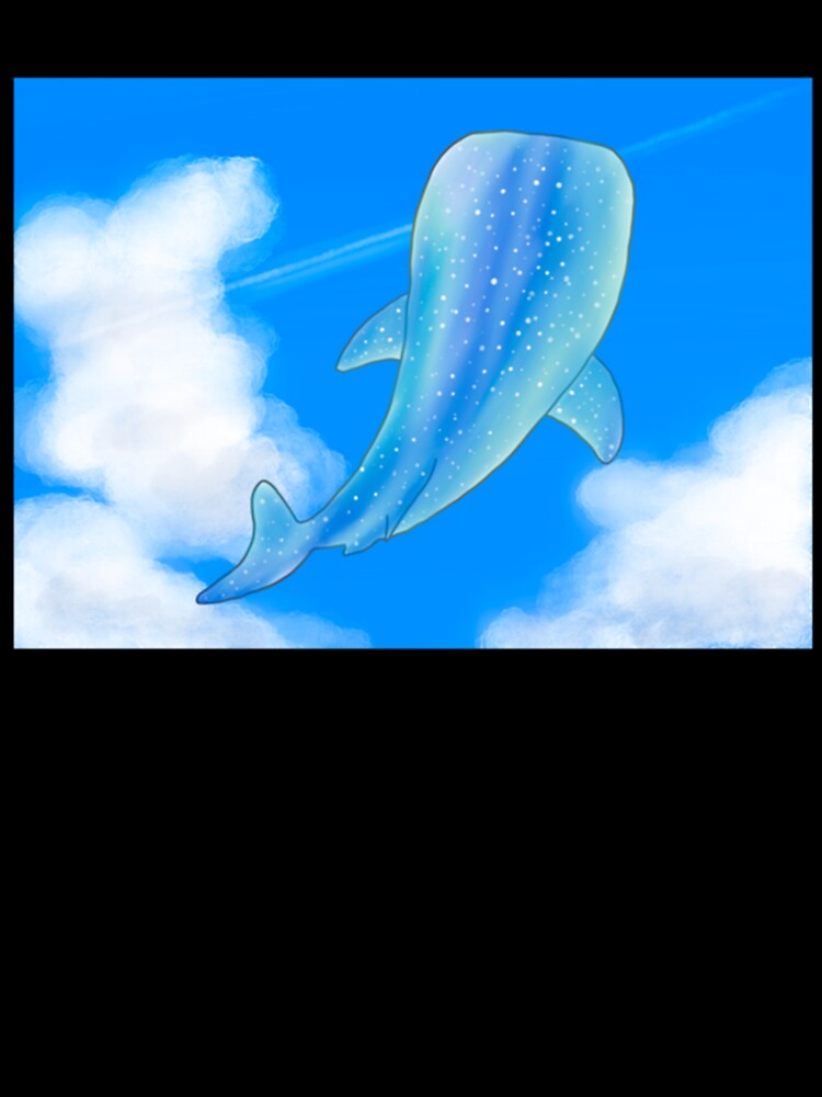whale shark swimming in the sky by NouveauUShh