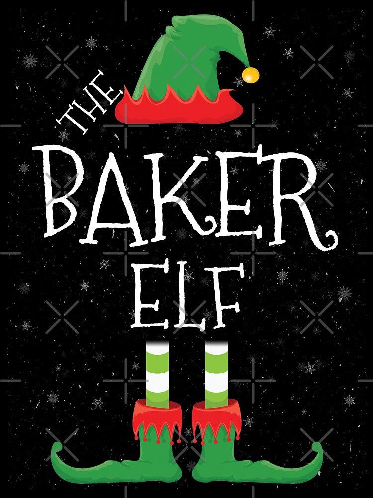 Baker Elf Family Matching Christmas Group Funny Gift by DavisHasari