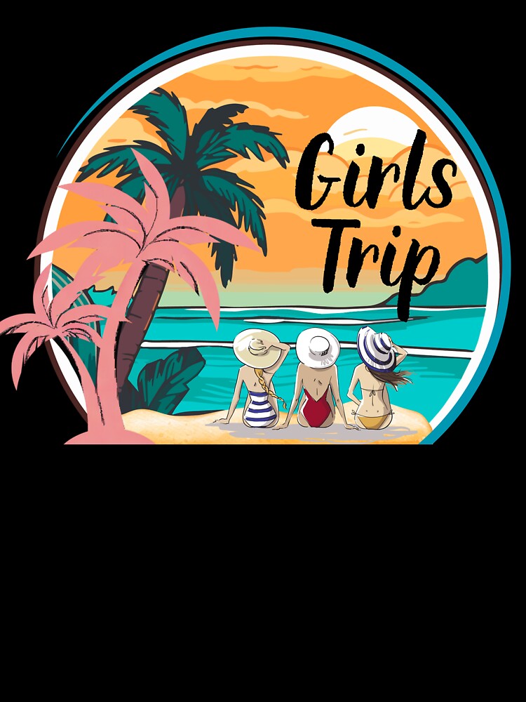 Girls Trip Ocean Beach Palm Trees Fun Getaway by BeachinArt